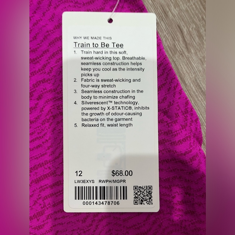 Lululemon Train To Be Tee